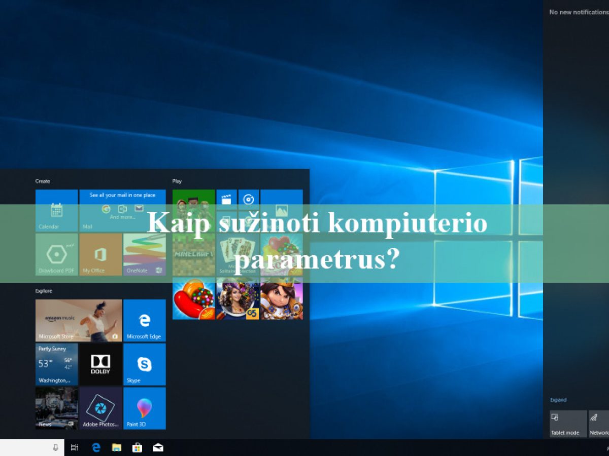 Kaip Paziurėti Suzinoti Kompiuterio Parametrus Windows 7 8 8 1 10 Etech Lt