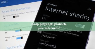 Kaip prijungti planšetę prie interneto