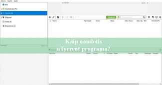 Kaip naudotis uTorrent programa